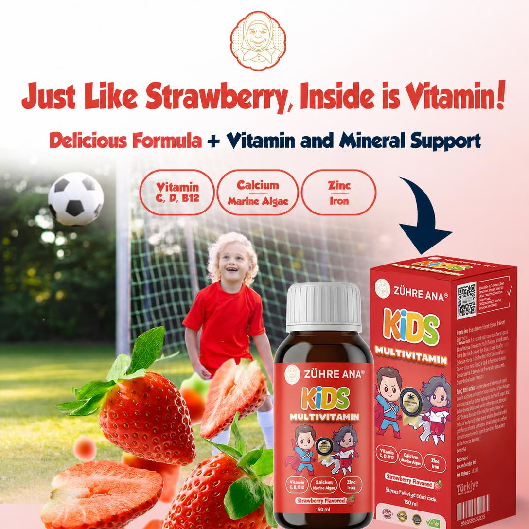 Puriva Life Kids Multivitamin Strawberry Syrup - Just Like Strawberry Inside is Vitamin
