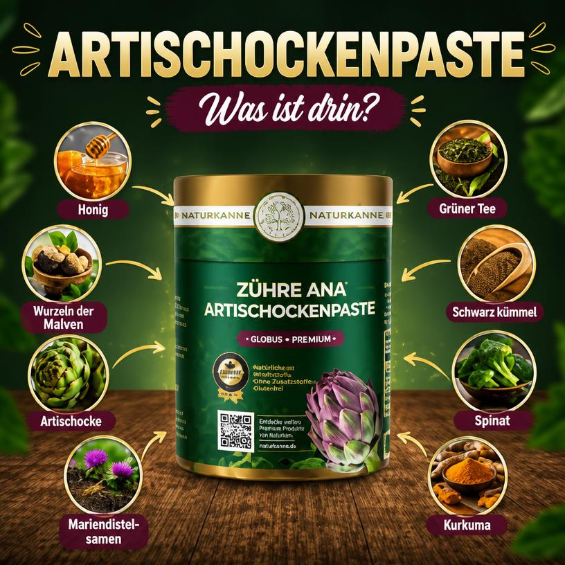 Puriva Life & Zühre Ana Artichoke Paste – Honey & Molasses Formula