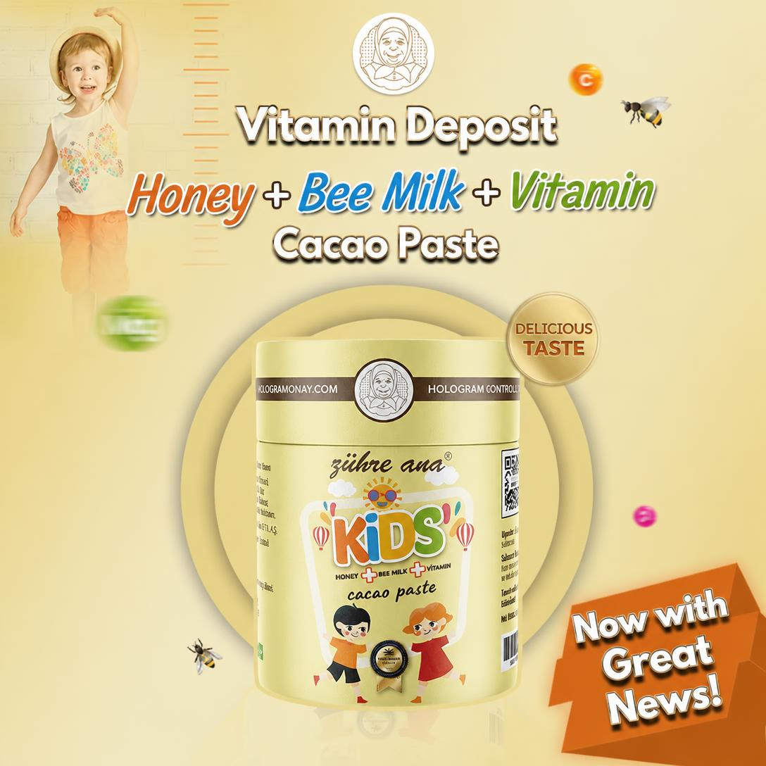 Zühre Ana Kids Cocoa Paste – Molasses, Royal Jelly & Vitamin