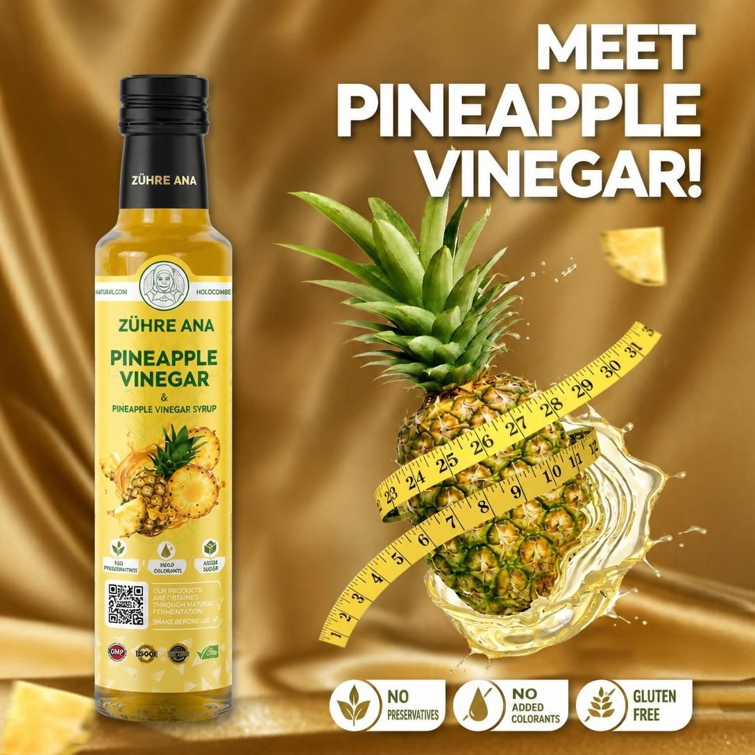 Puriva Life & Zühre Ana Pineapple Vinegar – Natural Fermentation for Weight Management & Digestion
