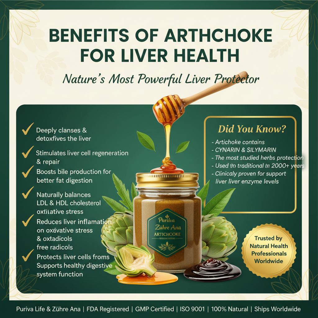 Artichoke Liver Health Benefits Infographic