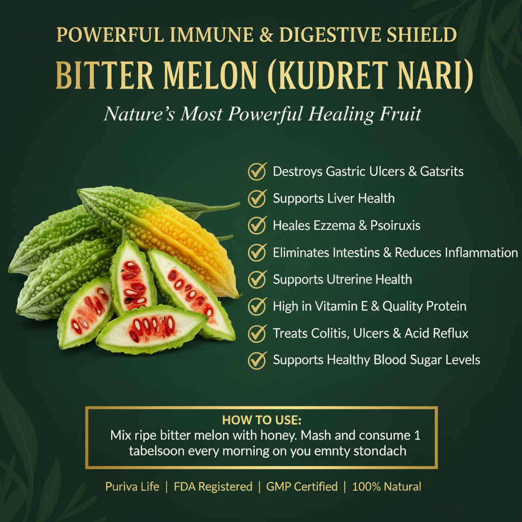 Puriva Life Bitter Melon - Powerful Immune & Digestive Shield