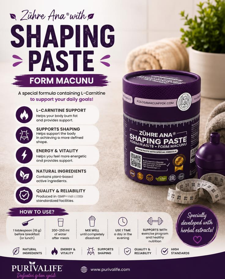 Puriva Life & Zühre Ana Shaping Paste – L-Carnitine Formula (Form Macunu)